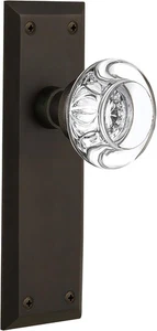 Nostalgic Warehouse 712416, Doble Maniquí, Plato Nueva York Bronce Frotado con Aceite con - Imagen 1 de 8