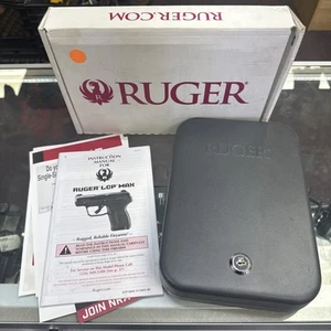 Ruger OEM Steel Lock Box With Key Lcp Max Compact Pistol Box And Lock Box Case - Picture 1 of 5