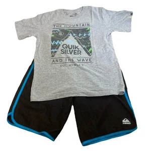 Quiksilver Graphic T-Shirt Size M With Board Shorts Size 26 *See Description* - Picture 1 of 19