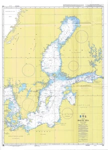 Admiralty 259 Baltic Sea Map Chart Maritime Nautical Wall Genius Marine Paper - Picture 1 of 6