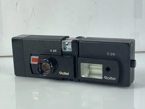 Rollei A26 126 Compact Camera, Sonnar 40mm f/3.5 Lens Rollei C26 Flash Vintage - Picture 1 of 19