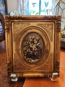 Dipinto Original Miniature Floral Oil Painting MARAD Picture No. 1107 6.5"x 5.7" - Picture 1 of 23