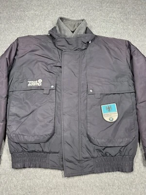 Tour Master BMW Motorcycle Jacket Mens Size l Black Riding Vintage Full Zip - Image 1 of 4