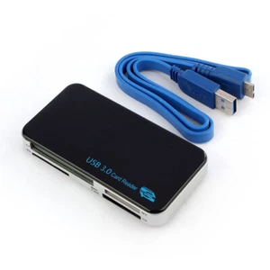 USB 3.0 Kartenleser All in One Lesegerät für Speicherkarte Micro SD TF M2 SDHC - Afbeelding 1 van 12