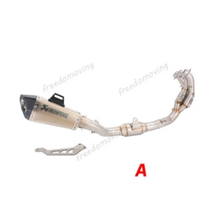 For Yamaha MT-09 FZ09 2020-2023 Slip On Exhaust System Front Muffler Tail Pipe - Picture 1 of 12