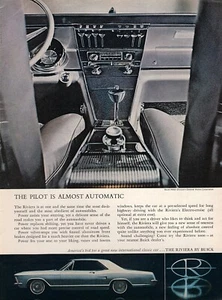 Buick Riviera 1963 ""Dashboard View"" anuncio original impreso en color - Imagen 1 de 1