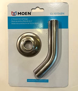 MOEN CL10154BN 6” Shower Arm & Flange -NEW - Picture 1 of 2