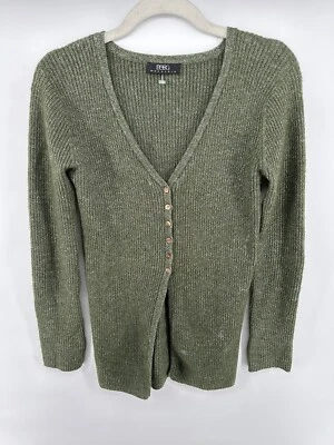 BCBG Max Azria Womens Wool Blend Knit Cardigan Green Size S - Image 1 of 4