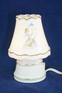 Vtg I. W. Rice Japan Night Light Victorian Ladies Parasols Excellent Condition - Picture 1 of 10