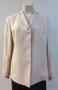 Chaqueta Blazer Beige Mujer Karan de Colección Talla 8, Italia TRIPLE COMO NUEVA - Imagen 1 de 7