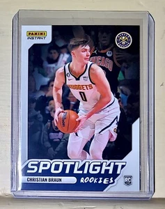 Christian Braun 2022-23 Panini NBA #21 Spotlight Rookies Card 1/965 - Picture 1 of 2