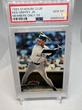 1993 Stadium Club Ken Griffey Jr Members Only PSA 10 GEM MINT POP 21