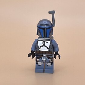 LEGO Star Wars Jango Fett Minifigure Mandalorian Jango Fett Smile Blue sw0468