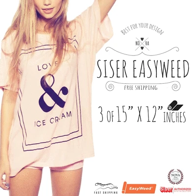 Siser Easyweed 15" x 3 feet - 3 Sheet of 15"x 12" - Select up to 3 colors! - Image 1 of 3