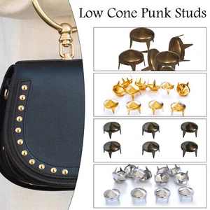 Punk Tachuelas Cono Bajo Garra Trasera para Cuero Artesanía Ropa Bolso Chaquetas Carteras - Imagen 1 de 24