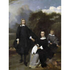 Barend Graat Family In A Landscape Painting Canvas Wall Art Print Poster