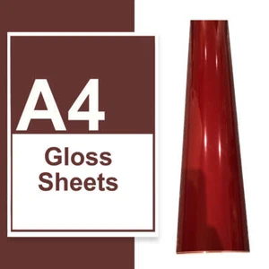 BURGUNDY Gloss Vinyl Efect Vinyl Car Wrap Decal Self Adhesive Premium Grade - Picture 1 of 2