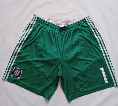 2012 Jay Nolly Golie Chicago Fire Adidas Shorts Green Rare Size XL Cover