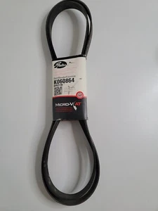 Gates Drive Belt K060864 Micro-V 13/16" Wide Nearly 87-Inch Long Old Stock - Picture 1 of 11