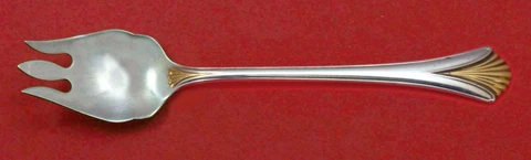 Regency Shell Gold by Lunt Sterling Silver Cake Ice Cream Spork Custom 5 3/4" Cover
