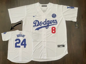 ⭐NEW LA DODGERS KOBE BRYANT Jersey BLUE/ GRAY / WHITE #8  Throwback Hardwood - Picture 1 of 10