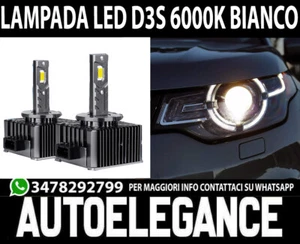 COPPIA LAMPADE D3S A LED 6000K BIANCO LAND ROVER DISCOVERY SPORT 12000LM CANBUS - Imagen 1 de 4