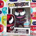 Carnage Spider Man Villain Marvel Funko Pop 371 NYCC + Protector