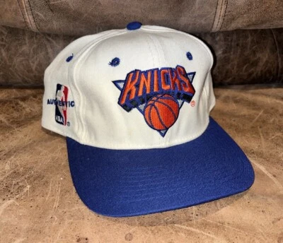 Vintage New York Knicks Sports Specialties NBA Authentics Fitted Hat 90s 7 1/4 - Image 1 of 4