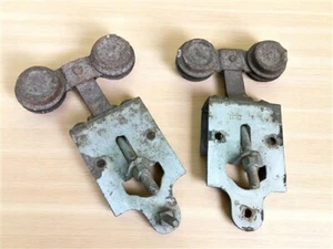 Vintage Pocket Door Hardware, Barn Door Rolling Architectural Salvage A10 - Picture 1 of 9