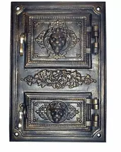 Cast Iron Fire Door Clay Bread Oven Pizza Stove Quality Gold (PW) 44,5 x 30,5 - Picture 1 of 2