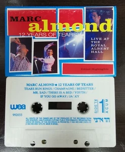MARC ALMOND LIVE AT THE ROYAL ALBERT HALL 12 YEARS ISRAELI AUDIO CASSETTE - Picture 1 of 3