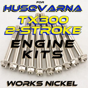 Kit de pernos de motor de níquel Works para Husqvarna TX300 | Sujetadores de níquel Works - Imagen 1 de 12