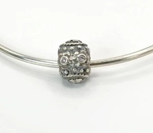 Pandora Easter Bunny Egg Holiday Bead With Clear Cubic Zirconia Authentic Charm - Picture 1 of 3