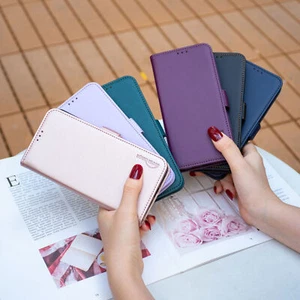 Skórzany portfel Flip Etui na telefon do Samsung S24 Ultra S23 FE S22 S21 S20 S10 S9 - Zdjęcie 1 z 10