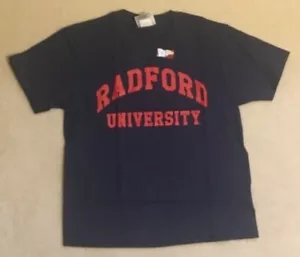 NEW NCAA Radford Highlanders T Shirt S Small 6 8 Youth Boys - Navy Blue NWT SS14 - Picture 1 of 1