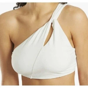 Carmen Marc Valvo Women's Twisted Tides One Shoulder Cut Out Bikini Top X LARGE - Picture 1 of 11