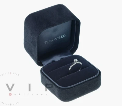 Tiffany & Co Setting Solitär Ring Platin (PT.950) Diamant 0,23ct. Brillant Gr.49 - Bild 1 von 4