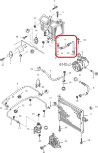 AC Discharge Flexible Hose Assy GENUINE KIA 0K01B61459A 1997-2000 Sportage - Picture 1 of 3