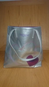 Vera Wang Fragrances Silver Tote Bag with Purple Heart Design - Picture 1 of 11
