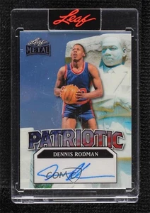 2025 Leaf Metal Independence Day Patriotic 1/1 Dennis Rodman #P-DR1 Auto HOF - Picture 1 of 3