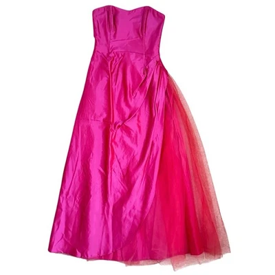 Vestido Y2K Jessica McClintock para Gunne Sax Fucsia Sin Tirantes Tul Talla 7/8 EE. UU. Foto 1 de 4