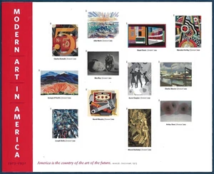 SFSTAMPS US Scott 4748 MODERN ART IN AMERICA Sheet of 12 Stamps MNH 2013 - Picture 1 of 1