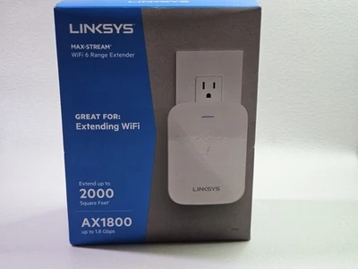 Linksys WiFi Extender Dual-Band Booster RE7000 Max Stream AC1900 up to 1.9Gbps - Image 1 of 4