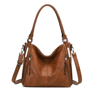 Purses for Women Shoulder Handbags Hobo Bags Tote Bag (01-Yellow Brown) - Picture 1 of 6