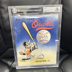 1955 Baltimore Orioles Sketch Book Signed By Jimmie Foxx BGS Authentic HOF - Picture 1 of 4