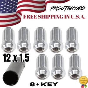 8 tuercas estriadas cónicas Polaris Ranger 900 XP 2013-2019 llanta de tuerca de rueda cromada - Imagen 1 de 5