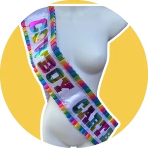 Rainbow Cowboy Carter Sash – Inspired By Cowboy Carter Tour - Picture 1 of 4