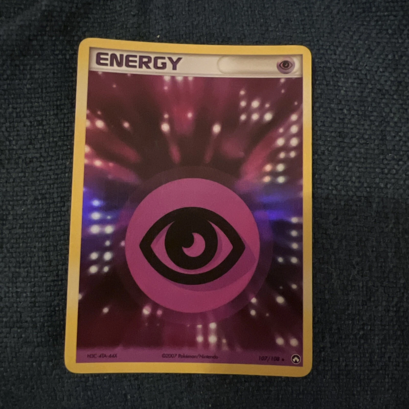 Psychic Energy - 107/108 - Rare Holo English Pokemon EX Power Keepers NM
