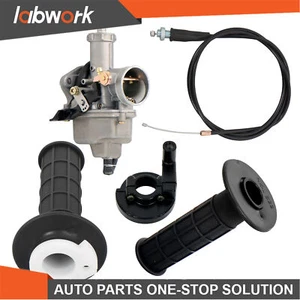 Labwork Carburetor Handlebar Hand Grips Throttle Cable For Honda CRF100 FXR100/R - Picture 1 of 12