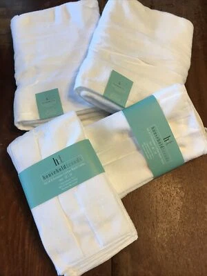 10 HouseholdTrends Premium Cotton Towel Set - Wht -2- Bath/ 2-hand/ 6-wash(RM-2) - Image 1 of 4